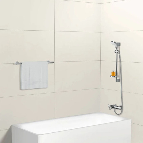 Set doccia con asta 65 cm e porta sapone Crometta Vario cromo - Hansgr