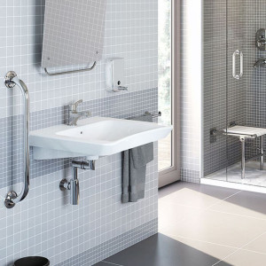 Lavabo sospeso VitrA Conforma 60 cm con VitrAhygiene - Vitra 2