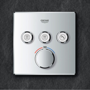 Miscelatore termostatico 3 vie Grohtherm Smartcontrol cromo Grohe 2