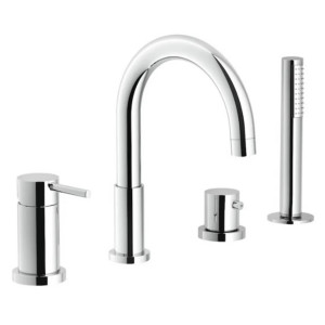 Miscelatore monocomando bordo vasca cromo Nobili | Meglioalge