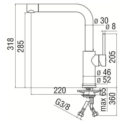 Miscelatore monocomando lavello Web cromo lucido - Nobili | Meglioalge