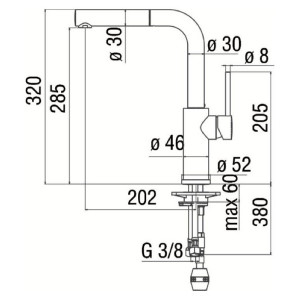 Miscelatore monocomando con doccetta Web cromo lucido - Nobili 2