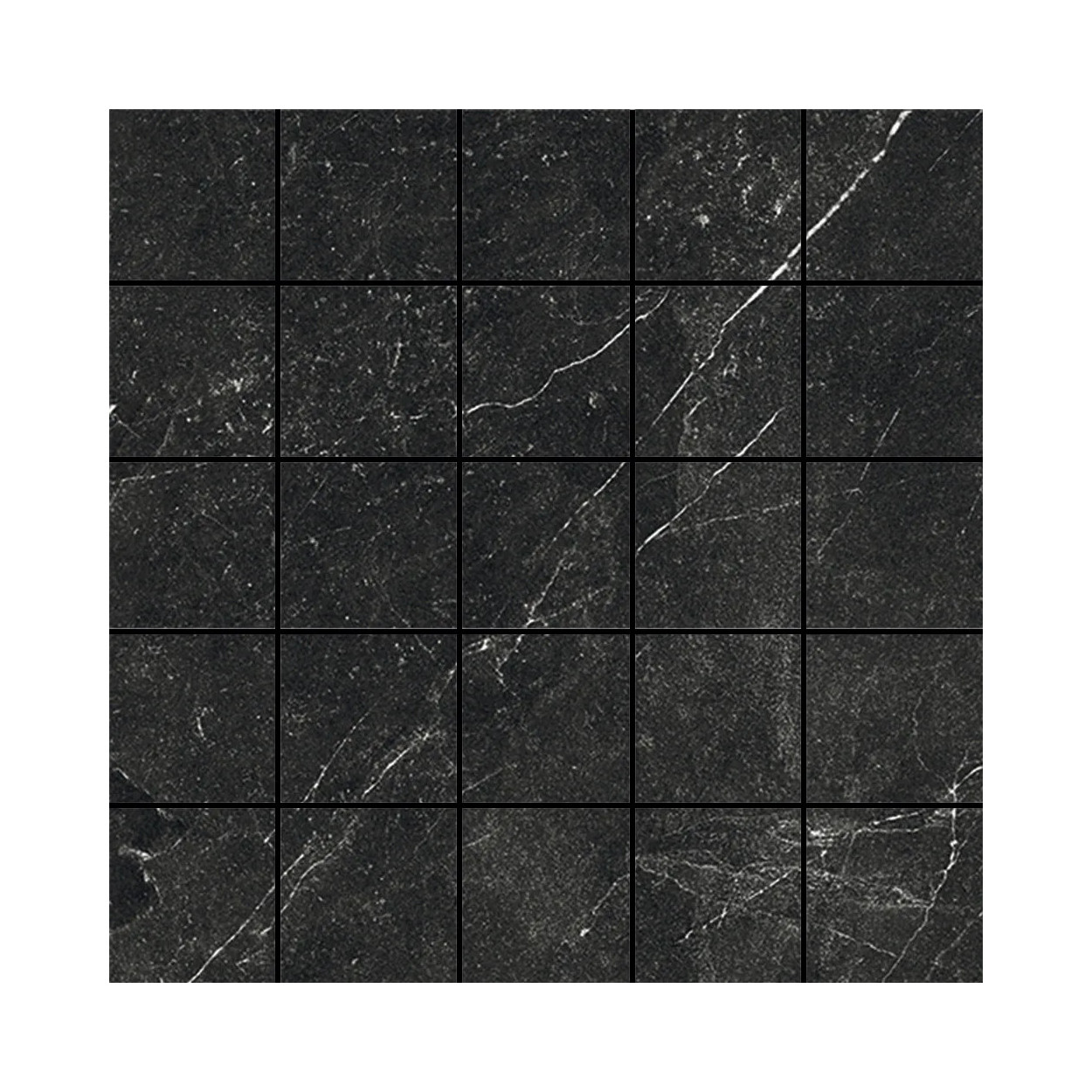 Shale Dark Mosaico effetto pietra opaco 30x30 cm - Italgraniti