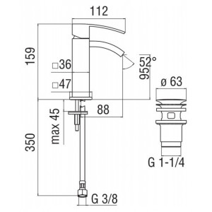 Miscelatore bidet Ray cromo lucido Nobili | Design e funzionalità 2