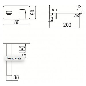 Miscelatore lavabo monocomando a parete Nobili - Design e qualità 2