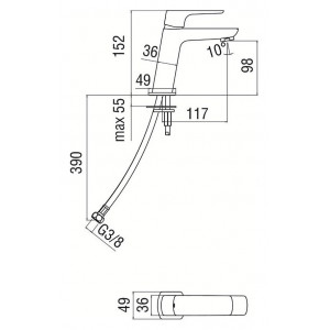 Miscelatore lavabo Acquaviva nero opaco Nobili – Design e qualità 2