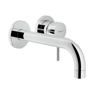 Miscelatore lavabo a parete bocca lunga cromo Nobili | Meglioalge
