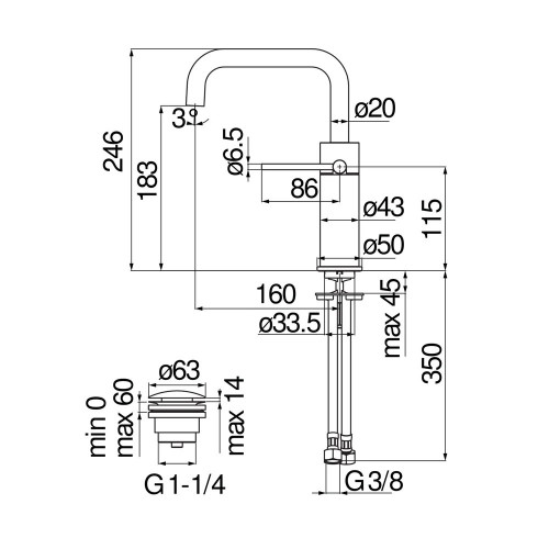 Miscelatore Monocomando Lavabo Velis Cromo Lucido - Nobili | Meglioalg