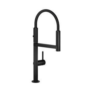 Miscelatore lavello Nobili Move nero opaco con doccetta estraibile