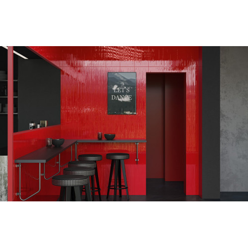 Diesel Stripes Red 75x25 cm - Piastrelle Iris Ceramica | Meglioalge