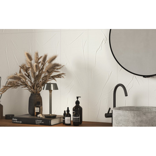 Diesel Wrinkle Foil White 75x75 cm - Iris Ceramica | Meglioalge