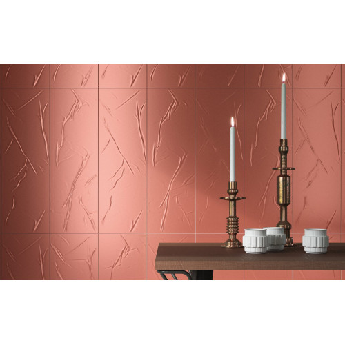 Diesel Wrinkle Foil Copper 75x75 cm - Gres Iris Ceramica