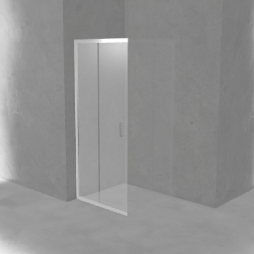 Box doccia Lato 117-120 cm Zephyros 2.0 cromo - Novellini