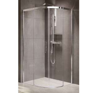 Box doccia ad angolo semicircolare Rose Rosse - Novellini 2