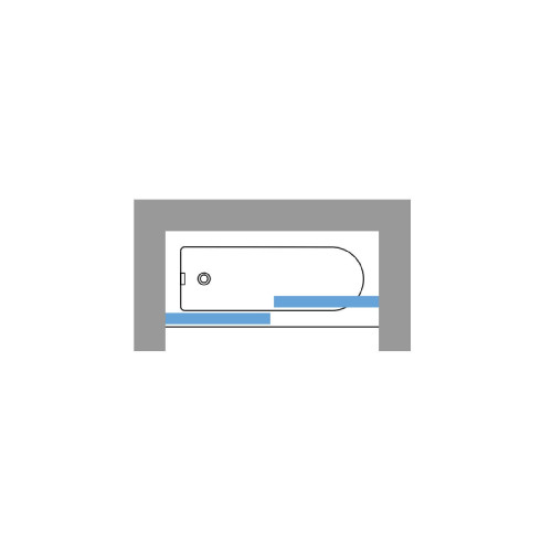 Box sopravasca 2 ante scorrevoli bilaterale Rose Rosse - Novellini