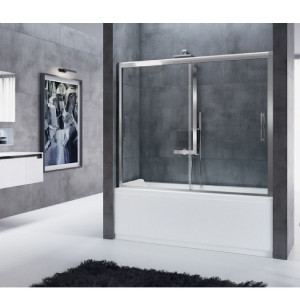 Box sopravasca 2 ante scorrevoli bilaterale Rose Rosse - Novellini