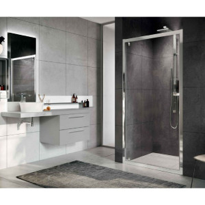 Box doccia per nicchia 1 anta battente Rose Rosse - Novellini 2