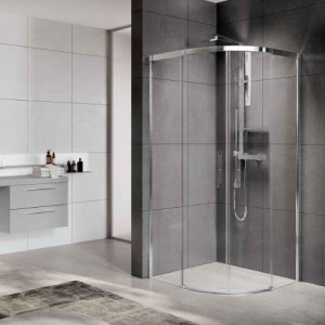 Box doccia angolare semicircolare Rose Rosse - Novellini