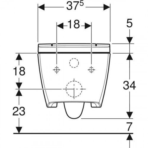 Vaso WC sospeso, senza brida completo di sedile con funzione bidet