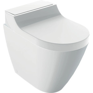 Vaso WC a terra Smyle Square Rimfree bianco lucido - Geberit