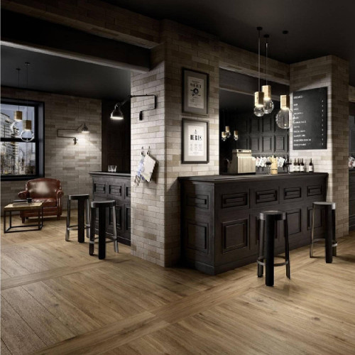 TreverkTrend Rovere Scuro 37,5x150 cm Rettificato - Marazzi | Eleganza