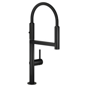 Miscelatore monocomando Move nero opaco Nobili con doccetta estraibile