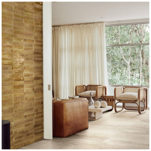 Crogiolo Lume Beige Lux 6x24 cm - Piastrelle Marazzi per Design Elegan