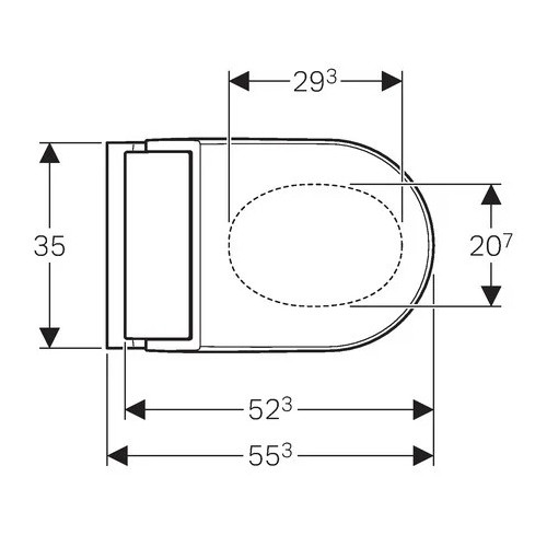 Vaso bidet con sedile bidet bianco Aquaclean Tuma Geberit | Meglioalge