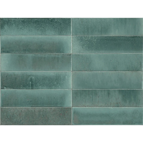 Crogiolo Lume Turquoise Lux 6x24 cm - Piastrelle di Design Marazzi