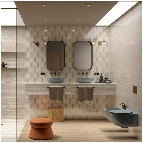 Crogiolo Rice Natural Lux 15x15 cm di Marazzi: Eleganza e Qualità
