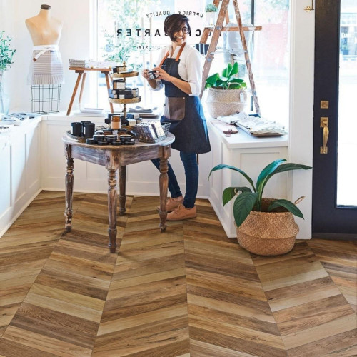 Treverksoul Brown Chevron 11x54 cm - Marazzi: Eleganza in Gres