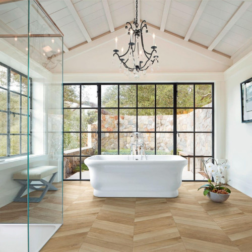 Treverksoul Neutral Chevron 11x54 cm – Eleganza firmata Marazzi