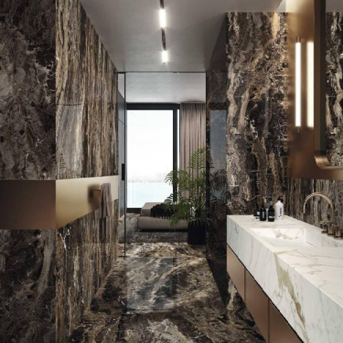 Grande Marble Look Frappuccino 120x120 cm Opaco - Rettificato | Marazz