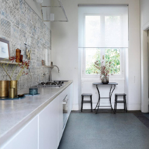 Crogiolo D Segni Scaglie 20x20 cm Antracite - Piastrelle Marazzi