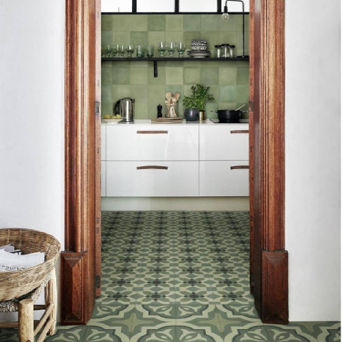 Crogiolo D Segni Blend Verde 20x20 cm Marazzi | Piastrelle di Design