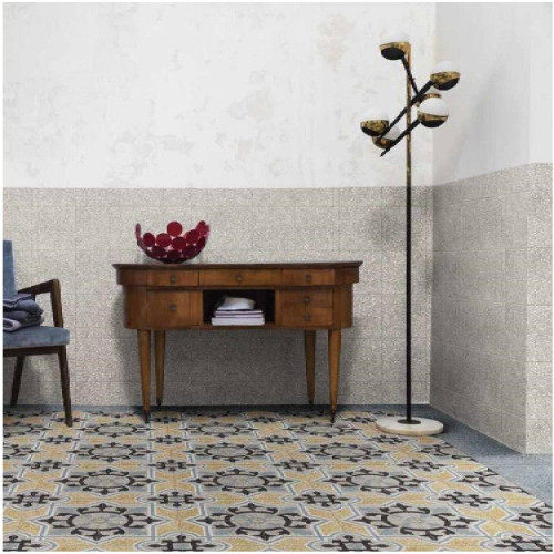 Crogiolo D Segni Scaglie Grey 20x20 cm - Eleganza firmata Marazzi