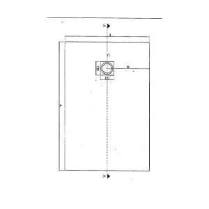 Piatto doccia extrapiano 80x120 cm Silex cenere - Fiora 2
