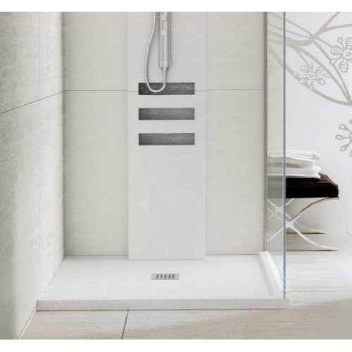 Piatto doccia extrapiano 120x70 cm Silex bianco roto - Fiora