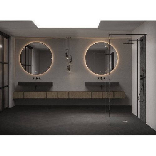 Piatto doccia 90x70 cm Essential nero - Fiora