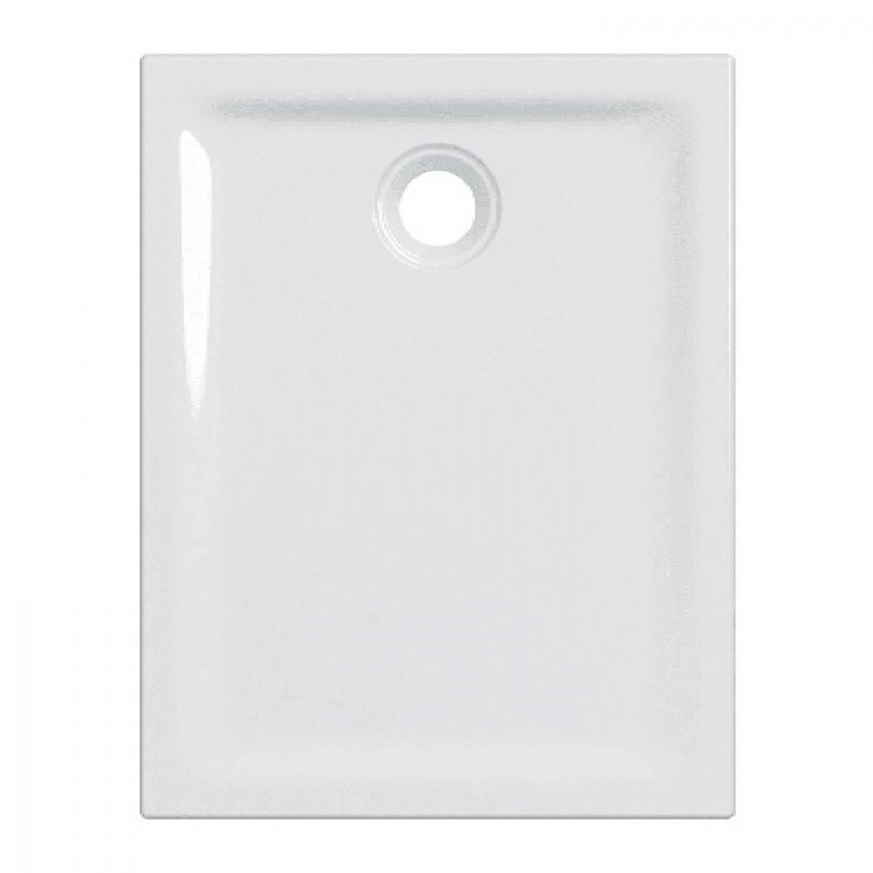 Piatto doccia 90x70 cm bianco lucido antiscivolo - Geberit