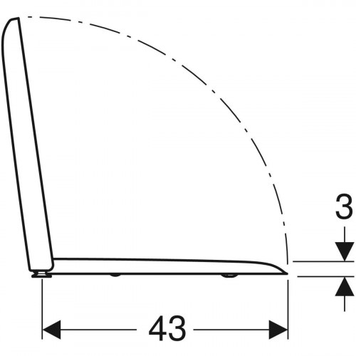 Coprivaso slim soft close Icon Square bianco lucido - Geberit