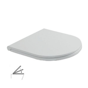 Coprivaso rimovibile con chiusura rallentata Forty3 bianco lucido - Gl