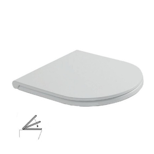 Coprivaso rimovibile con chiusura rallentata Forty3 bianco lucido - Gl