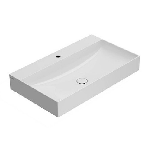 Lavabo sospeso 80x47 cm T-Edge bianco lucido - Globo | Meglioalge.it