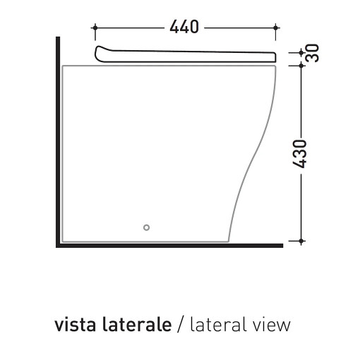 Coprivaso con chiusura rallentata Quick/App bianco lucido - Flaminia