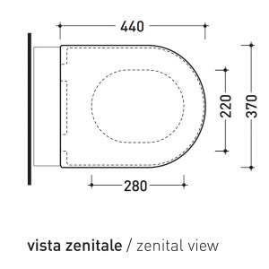 Coprivaso con chiusura rallentata Quick/App bianco lucido - Flaminia 2