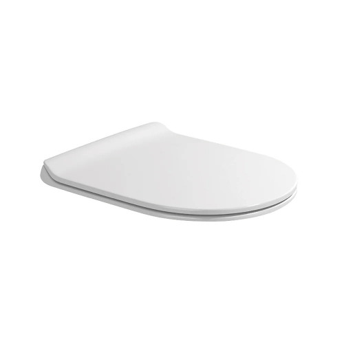 Coprivaso slim con chiusura rallentata Quick/App bianco lucido - Flami