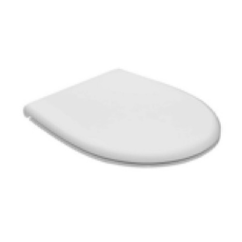 Coprivaso con chiusura rallentata Bowl 55 cm bianco lucido - Globo