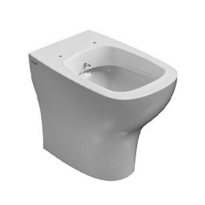 Vaso/Bidet a Terra Argento Ausilia Bianco Lucido - Globo | Meglioalge