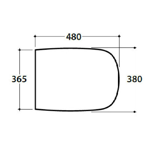 Coprivaso in duroplast Genesis bianco lucido - Globo | Meglioalge.it